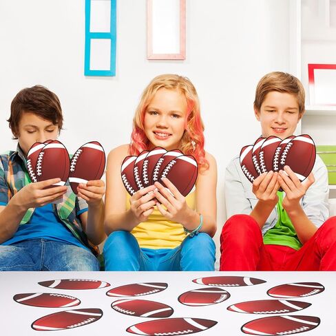 Frienda 45 Pcs Football Cutouts Sports Cutouts Party Decorations Versatile Classroom Decoration 5.9in Football Cut-Outs Bulletin Board with Glue Point Dots for Sports Themed Birthday Party Decor in Saudi Arabia
