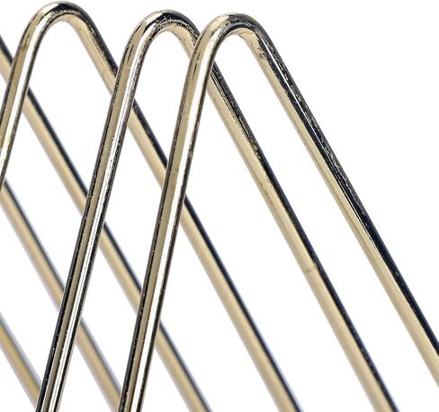 Triangle Book Shelf, Metal Gold Desk Books File Storage Rack Desktop Bookshelf, for Offices, Schools, Homes Storing Magazines, Documents in Saudi Arabia