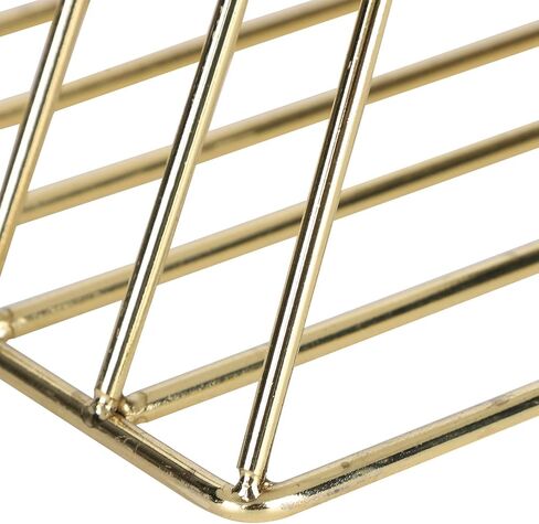 Triangle Book Shelf, Metal Gold Desk Books File Storage Rack Desktop Bookshelf, for Offices, Schools, Homes Storing Magazines, Documents in Saudi Arabia