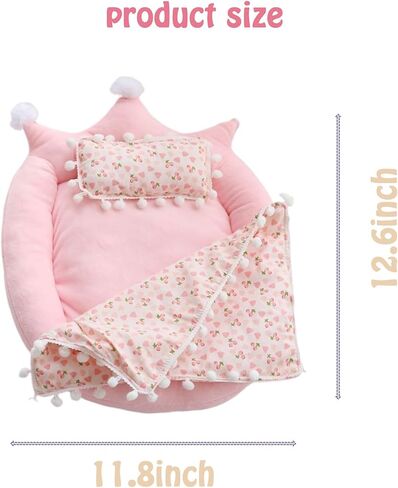 17cm Macaron labufu Good Night Bedding 4pcs Set Blanket Sheet and Pillow Pajamas Set Accessories Bed House Furniture Decoration for Fans Collectors in Saudi Arabia