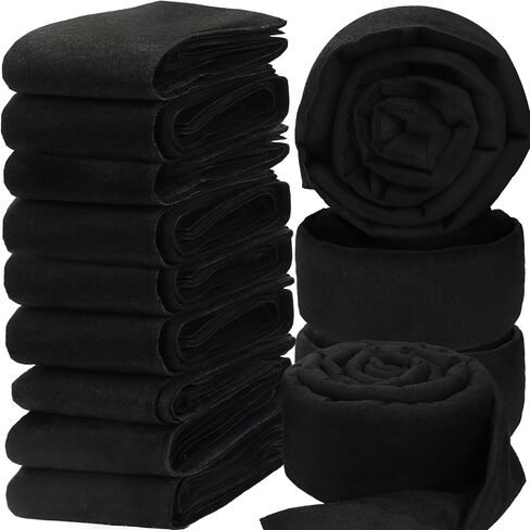 12 Pcs Water Activated Barrier for Flooding 5 Ft x 6.5 Inch Absorbent Flood Barriers for Home Sandless Sandbag Reusable Water Diverter for Door Garage Basement Prevention Rain Hurricane Black in Kuwait