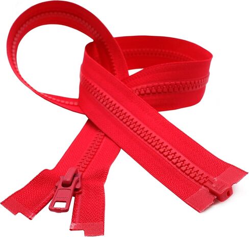 YKK® 19" Vislon Zipper ~ YKK #5 Molded Plastic ~ Separating - 820 Atom Red (1 Zipper/Pack) in Saudi Arabia