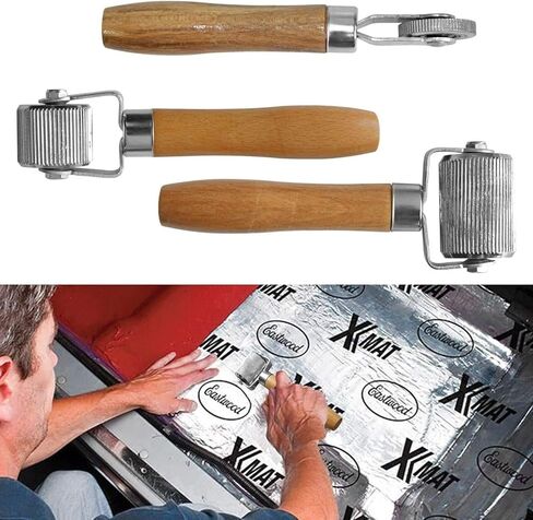 4 قطع من أداة عزل صوت السيارة، أداة عزل الصوت والضوضاء 6 مم 20 مم 40 مم، أداة تركيب الأسطوانة المعدنية لضوضاء السيارة مع مكشطة لتطبيقات تعتيم صوت السيارات in Kuwait