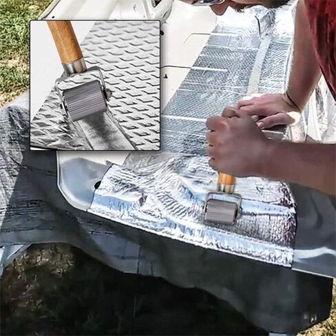 4 قطع من أداة عزل صوت السيارة، أداة عزل الصوت والضوضاء 6 مم 20 مم 40 مم، أداة تركيب الأسطوانة المعدنية لضوضاء السيارة مع مكشطة لتطبيقات تعتيم صوت السيارات in Kuwait