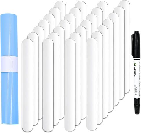12/24 Pcs Vinyl Roll Holders with Permanent Marker Pens Vinyl Rolls Storage for Craft Room DIY Adhesive Vinyl Htv Iron-On Wallpaper (24) in Saudi Arabia