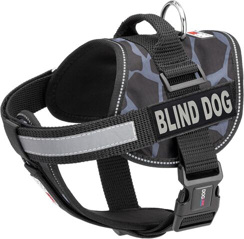 Dogline Unimax Dog Harness Step مع بقع الكلب الأعمى عاكسة لا تبرز ، وأشرطة قابلة للتعديل ، والنيوبرين القابل للتنفس من أجل الطبية ، والخدمة ، والتعرف على الكلاب وتدريب الكلاب 36 إلى 46 "Giraffe Gray in Kuwait