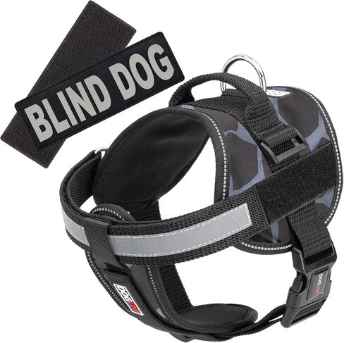 Dogline Unimax Dog Harness Step مع بقع الكلب الأعمى عاكسة لا تبرز ، وأشرطة قابلة للتعديل ، والنيوبرين القابل للتنفس من أجل الطبية ، والخدمة ، والتعرف على الكلاب وتدريب الكلاب 36 إلى 46 "Giraffe Gray in Kuwait