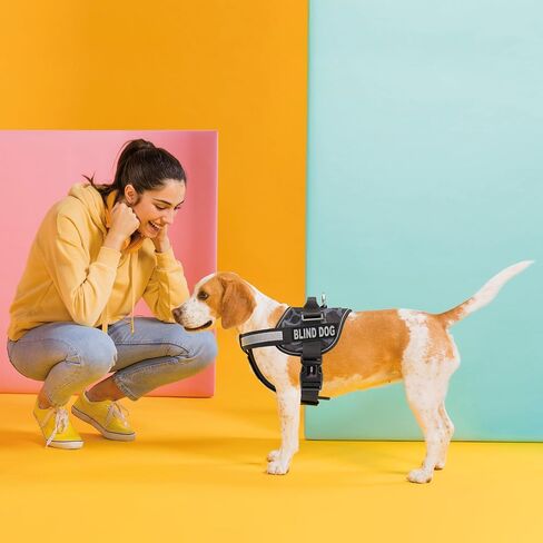 Dogline Unimax Dog Harness Step مع بقع الكلب الأعمى عاكسة لا تبرز ، وأشرطة قابلة للتعديل ، والنيوبرين القابل للتنفس من أجل الطبية ، والخدمة ، والتعرف على الكلاب وتدريب الكلاب 36 إلى 46 "Giraffe Gray in Kuwait