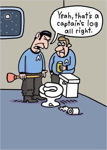 Men's Funny Adult Birthday Greeting Card (5" x 7") by Smart Alex 3 Pack + 3 Envelopes (Star Trek Captain's Log) in Kuwait