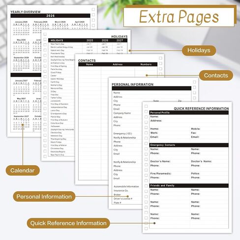 Xqumoi 2026 A5 Planner - Skuln Skull Skulton 2026 Weekly and Monthly Planner لا يهتم أحد بأدفاب محافظات الكتابة القوطية ، يناير 2026 - ديسمبر 2026 ، تقويم الغلاف مع ملصقات علامات التبويب الخلفية الخلفية in Kuwait