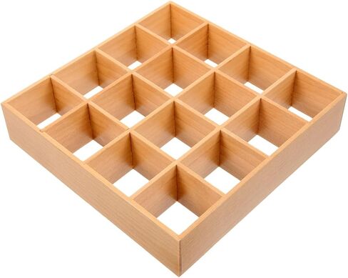 1: 12 Dollhouse Miniature Bookshelf 16 Grid Wooden Furniture Wood Storage Rack Mini Unfinished Shelves Miniature Wall Rack Model Mini Bookshelf Furniture Accessories for Doll House Decor in Saudi Arabia