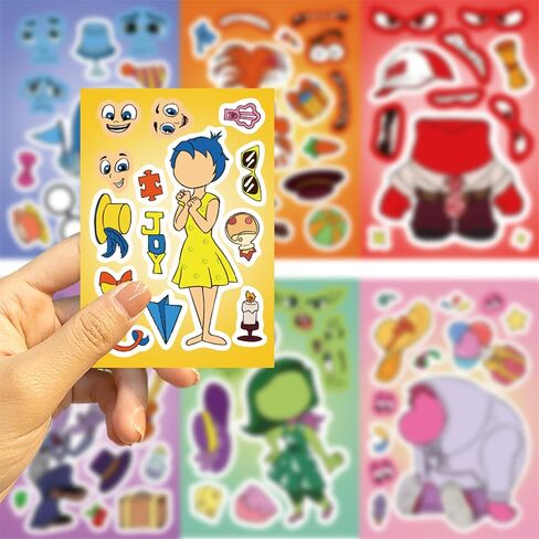 24 Sheets Cute Disney Stickers for Kids Make Your Own Cartoon Moana Sticker Make a Face Stickers for Teens Girls Boys, Classroom Rewards Movies Themed Art Craft Party Supplies (Moana) in Kuwait