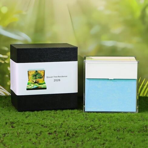 3D Art Calendar 2026,3D Memo Pad Creative Time Piece Calendar Magic Tree Rip Away Paper Carving Multi-color DIY Note in Kuwait