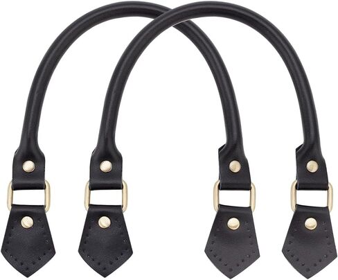 PH PandaHall 2pcs Cowhide Leather Bag Handles 46.5cm/18 inch Purses Straps Handbag Handles Replacement Leather Bag Hanger Shoulder Straps for Bag DIY Crocheted Purse Wallet Tote, Coconut Brown in Saudi Arabia