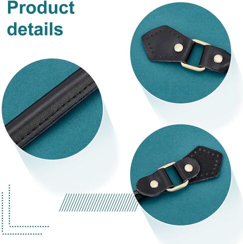 PH PandaHall 2pcs Cowhide Leather Bag Handles 46.5cm/18 inch Purses Straps Handbag Handles Replacement Leather Bag Hanger Shoulder Straps for Bag DIY Crocheted Purse Wallet Tote, Coconut Brown in Saudi Arabia