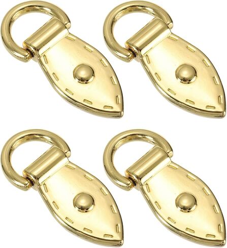 PATIKIL Bag Side Clip Buckle, Metal Purse Suspension Clasp Suspending Leaf Shape Handbag D Ring Buckle Chain Link Connector in Saudi Arabia
