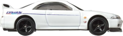 Hot Wheels Premium Care Cult Carnible Toy Car ، 1:64 Scale Die-Cast Nissan Skyline R-33 ، مركبة الكلاسيكيات الحديثة مع إطارات REAL Riders in Saudi Arabia