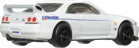 Hot Wheels Premium Care Cult Carnible Toy Car ، 1:64 Scale Die-Cast Nissan Skyline R-33 ، مركبة الكلاسيكيات الحديثة مع إطارات REAL Riders in Saudi Arabia