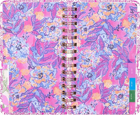 Lilly Pulitzer Medium Monthly Planner January 2026 - December 2026, Monthly Agenda & Calendar, Stickers, Pockets, & Spiral Binding (Unforgettable Pink) in Saudi Arabia