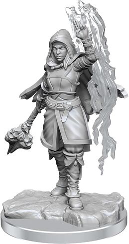 WizKids D&D Nolzur's Marvelous Miniatures: Half-Elf Warlock Unpainted Dungeons and Dragons Miniatures in Saudi Arabia