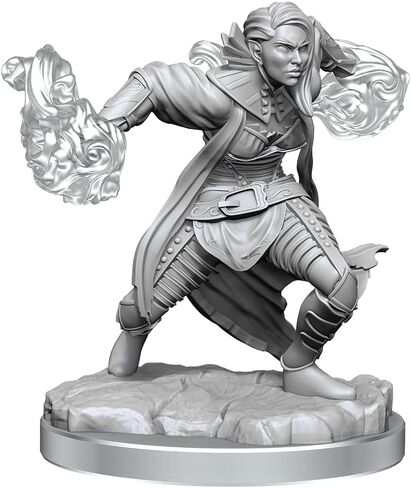 WizKids D&D Nolzur's Marvelous Miniatures: Half-Elf Warlock Unpainted Dungeons and Dragons Miniatures in Saudi Arabia