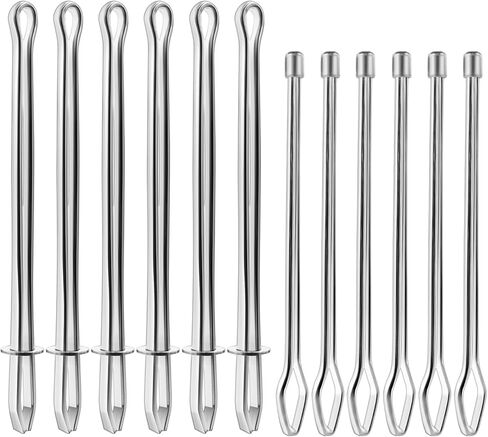 12 Pcs Metal Drawstring Threader Tool with Clip - Bodkin Sewing Tool for Elastic, Rope and Hoodie String in Kuwait