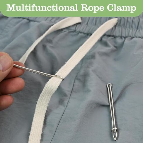 12 Pcs Metal Drawstring Threader Tool with Clip - Bodkin Sewing Tool for Elastic, Rope and Hoodie String in Kuwait
