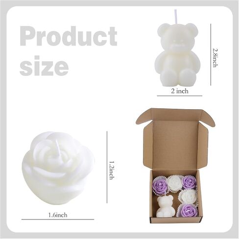 6pc Baby Shower Candle Favors for Guest DIY Floating Candles Party Favors Bulk Scented Tealight Candles Gender Reveal Gifts Return Gifts (Flower-Pink) in Saudi Arabia