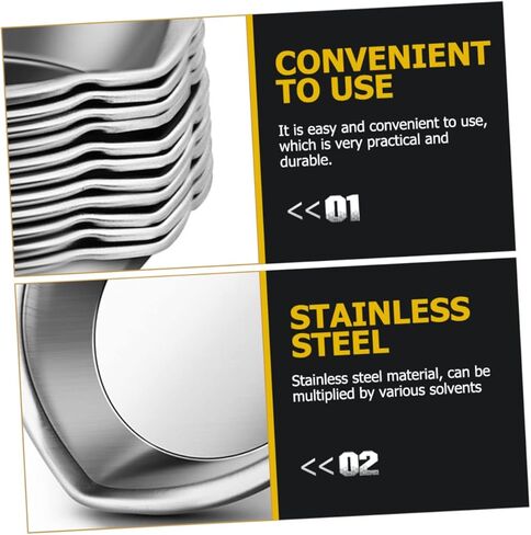 صينية ألوان مائية من الفولاذ المقاوم للصدأ 18 مساءً للطلاب والفنانين لوحة الطلاء متعددة الوظائف. in Kuwait