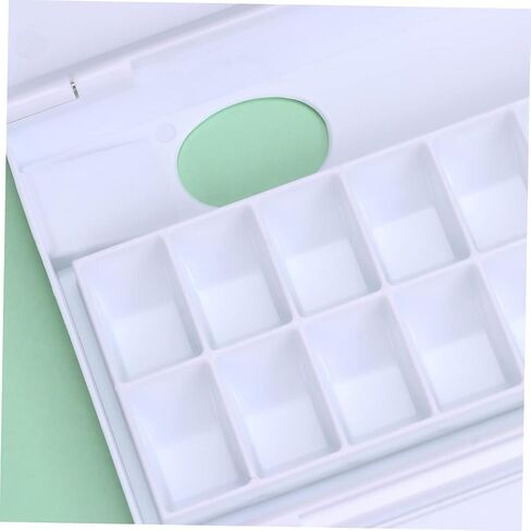 Watercolor Paint Box with Cover Compartments Folding Palette for Artists Lightweight and Portable Color Mixing Tray for Art Studio and School in Saudi Arabia