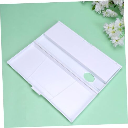 Watercolor Paint Box with Cover Compartments Folding Palette for Artists Lightweight and Portable Color Mixing Tray for Art Studio and School in Saudi Arabia