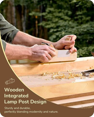 EDISHINE Floor Lamps for Living Room, Upgraded Dual-Sided Lighting, Wooden Corner Floor Lamp, LED Corner Lamp with Remote/Foot Control, 7CCT & Dimmable Standing Lamp for Bedroom, Office, Dark Walnut in Kuwait