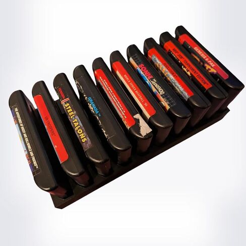 10 Game Cartridge Holder for Sega Genesis and Mega Drive - Game Organizer Tray stand, Reduce Clutter, Organize, Dust Protector, Works with Sega Genesis cartridge games in Saudi Arabia