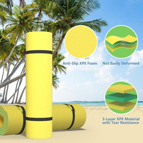 Floating Mat for Lake, 9/12/18 FT Floating Water Mat with Tear-Resistant XPE Foam in Kuwait