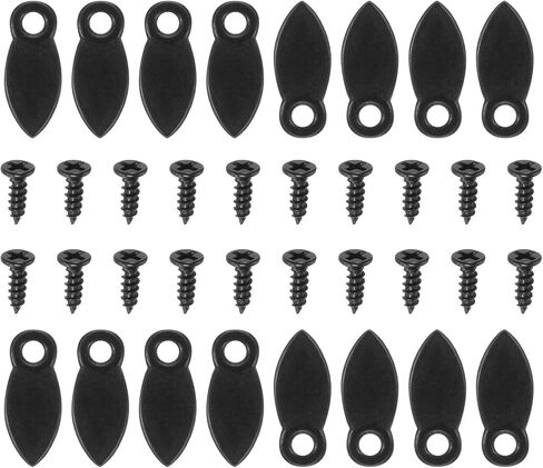 Harfington 50pcs إطار الصورة الدعم مقاطع الأجهزة مع مسامير 50pcs إطار الصورة أزرار الإطار الزر مجموعة الدعم لالتقاط الصور المعلقة ، أسود in Saudi Arabia