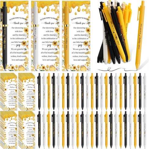 50 Set A New Chapter Will Soon Begin Baby Shower Gifts Pens for Guest Storybook Baby Shower Party Favors Retractable Ballpoint Pens Thank You Cards Gender Reveal Supplies Souvenirs Prizes in Saudi Arabia