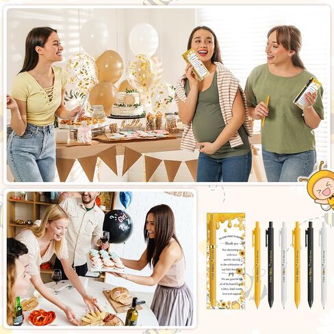 50 Set A New Chapter Will Soon Begin Baby Shower Gifts Pens for Guest Storybook Baby Shower Party Favors Retractable Ballpoint Pens Thank You Cards Gender Reveal Supplies Souvenirs Prizes in Saudi Arabia