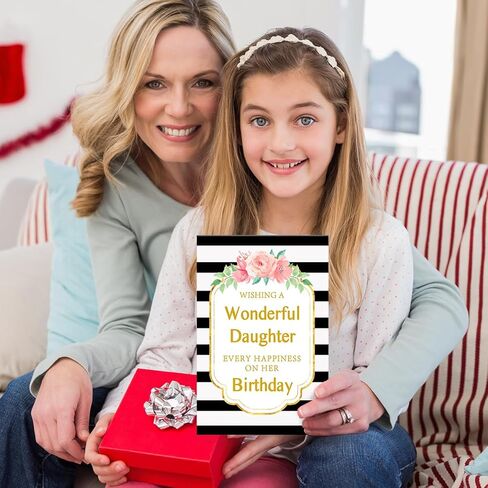 Birthday Card for Aunt,Unique Auntie Gifts from Nephew Niece,Thick Card Stock with Premium Envelope 5.3in x 8in in Kuwait