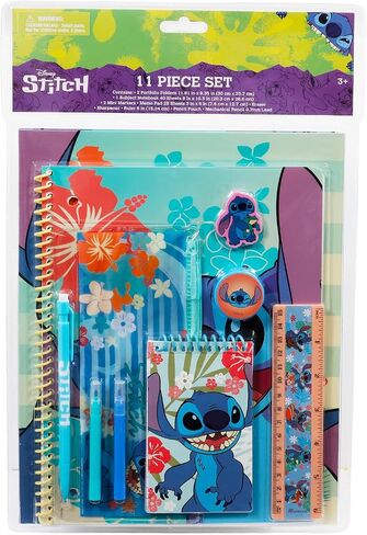 Disney Stitch إلى مجموعة المدرسة - 13 جهاز كمبيوتر مع التجربة 626 مجلدات ، دفتر ملاحظات ، محو ، حالة ، الوشم ، وأكثر من | تم تعيين لوازم الفصول الدراسية ليلو وغرزة للأطفال in Saudi Arabia
