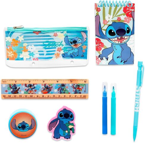 Disney Stitch إلى مجموعة المدرسة - 13 جهاز كمبيوتر مع التجربة 626 مجلدات ، دفتر ملاحظات ، محو ، حالة ، الوشم ، وأكثر من | تم تعيين لوازم الفصول الدراسية ليلو وغرزة للأطفال in Saudi Arabia