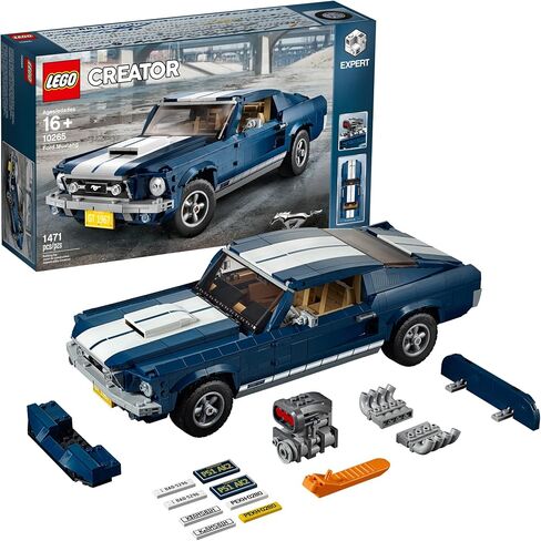 LEGO Creator Expert Ford Mustang 10265 Building Set - Exclusive Advanced Collector's Car Model, Featuring Detailed Interior, V8 Engine, Home and Office Display, Collectible for Adults and Teens in Saudi Arabia
