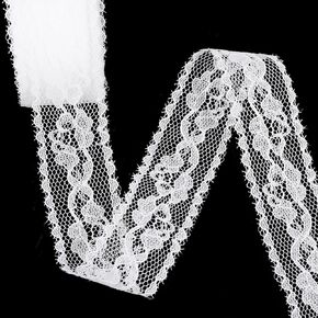 شريط الدانتيل الأبيض للحرف اليدوية ، خمر النسيج اللطيف الدانتيل للخياطة ، غلاف الهدايا ، زفاف الزفاف الزفاف ، باقة الأزهار ، عيد الميلاد (10 ياردات ، نمط 4) in Kuwait
