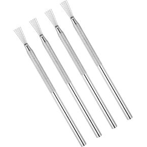 Hekoujiub 4pcs أدوات الإبرة للطين ، وأداة تسجيل الطين ، وأدوات طين البوليمرات لنحت الفخار البوليمري السيراميك ، والملابس ، والنمذجة in Kuwait