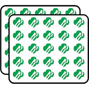 Green Girl Scouts Faces Logo Shaped (Emblem USA Scouting) Sticker for Scrapbooking, Calendars, Arts, Kids DIY Crafts, Album, Bullet Journals in Kuwait