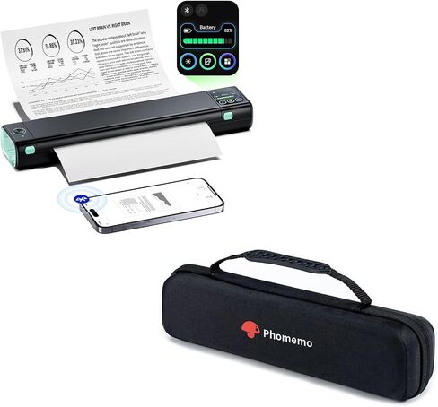 Phomemo Portable Printer Case & Upgraded M08D Thermal Inkless Portable Printer in Saudi Arabia