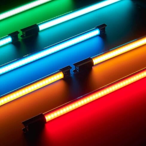 Godox TL60 RGB Tube Light,CRI 96 TLCI 98,Color Temper 2700K~6500K,100% Brightness (LUX),39 FX Effects,2.4G Wireless,Support APP Control/DMX Control in Kuwait