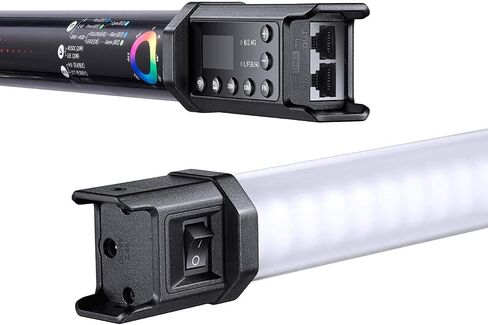 Godox TL60 RGB Tube Light,CRI 96 TLCI 98,Color Temper 2700K~6500K,100% Brightness (LUX),39 FX Effects,2.4G Wireless,Support APP Control/DMX Control in Kuwait