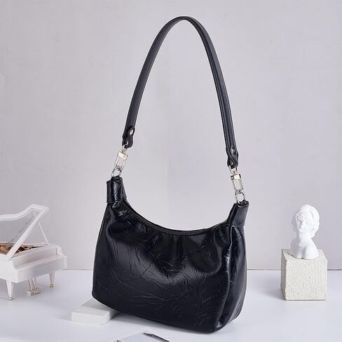 PH PandaHall 22.7 Inch Leather Bag Strap, 1.2 Inch Wide Purse Strap Leather Puse Handle Black Bag Handles Replacement Handbag Strap for Women DIY Handbag Underarm Bags Shoulder Bags in Saudi Arabia