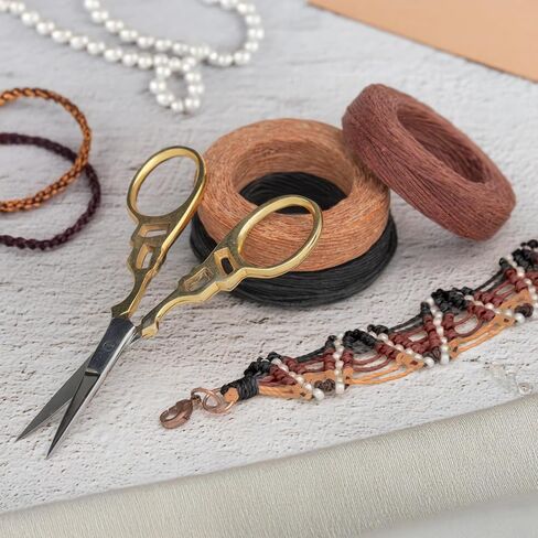 سلك الكتان المصنوع من Beadsmith - سلك الديكور ذو 4 طبقات ، لون أسود ، 25 ياردة ، قطره 0.7 مم in Saudi Arabia