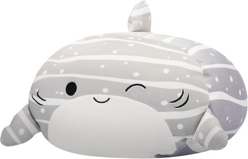 Squishmallows Original 12-Inch Sachie Grey Striped Shark Stackables - Official Jazwares Plush in Saudi Arabia